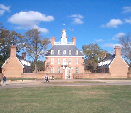 Governors palace in Colonial Williamsburg