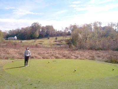 Sharon at River's Bend Golf Course - 5th hole