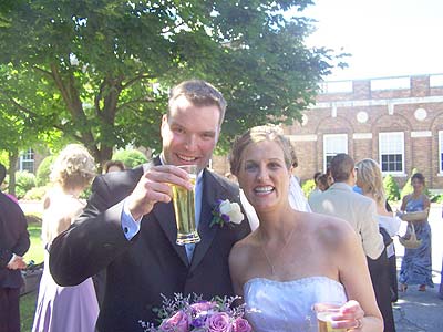 Stephen & Susan right after the ceremony