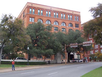 Grassy knoll and book depository