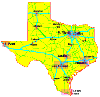 Map of Texas