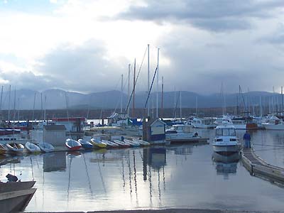 Mooring in the harbour