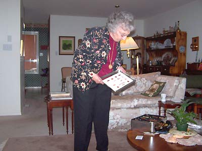 Eleanor checking out the cookies