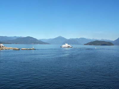 view of the first ferry we are to take