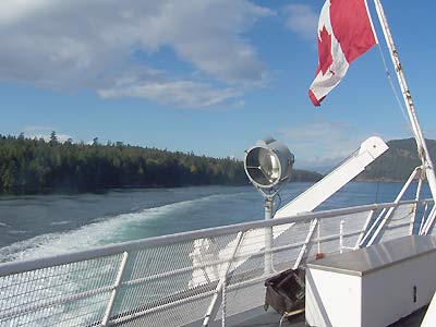 looking back on the last ferry