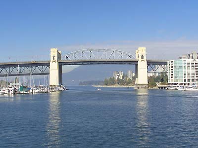 Looking out from Granville Island