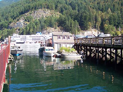 Boats in the marina at Horseshoe Bay