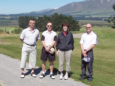 Our first golf game, at Terrace Downs Golf Course