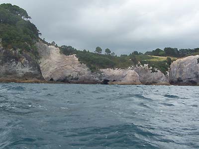 Hills along the edge of the water