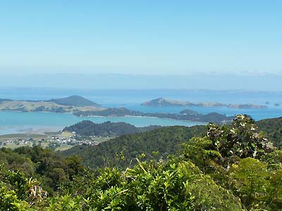 Hillside and view across the sea