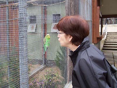 Sharon and a new friend