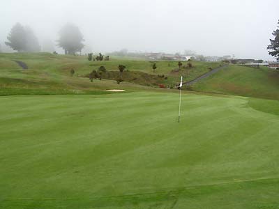 Fog finally starts to lift at St Clair Golf Course