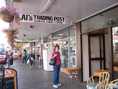 Browsing in downtown Hastings