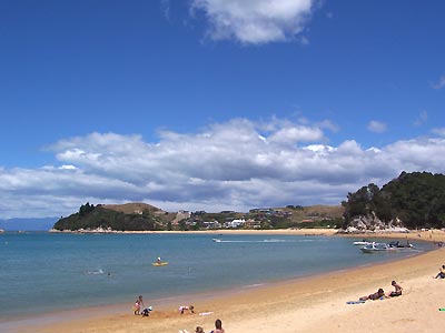 The beach at Kaiteriteri