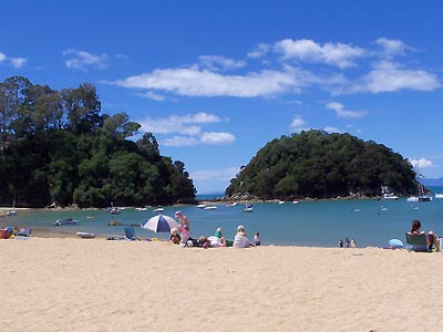 The beach at Kaiteriteri