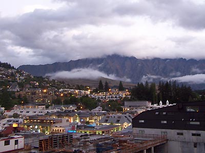 Night lights in Queenstown