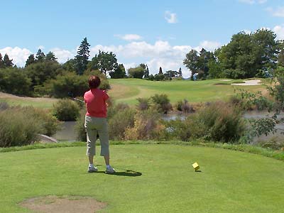 Tough uphill par 3 on Arikikapapapa