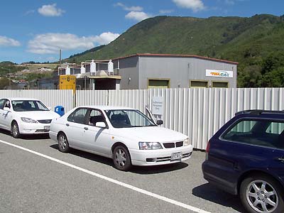 Waiting in line for the Ferry in Picton