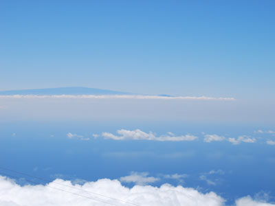 The Big Island in the distance