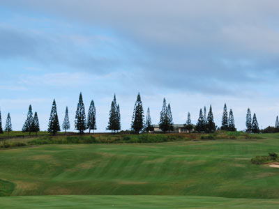 Skyline with rolling fairways at Kapalua