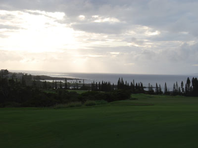 Night approaches at Kapalua