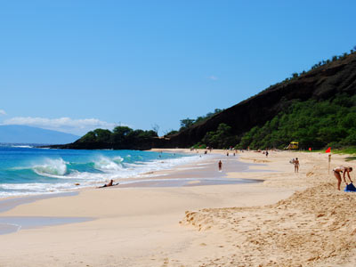 The beach at Makena