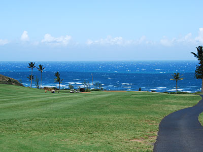 A windy par 4 that plays down to the ocean (Waiheu)