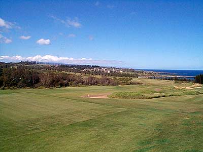 view across the first hole