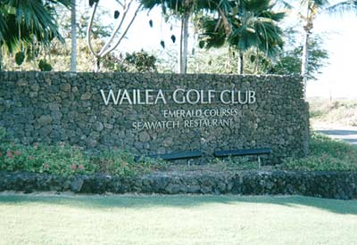 Wailea Golf Club sign