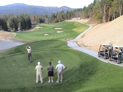 17th hole -- Try to drive the green!