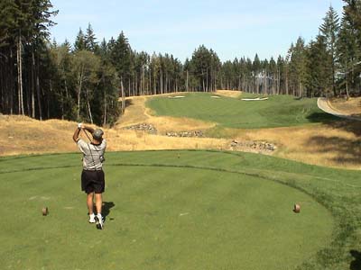 Roy on the 8th tee